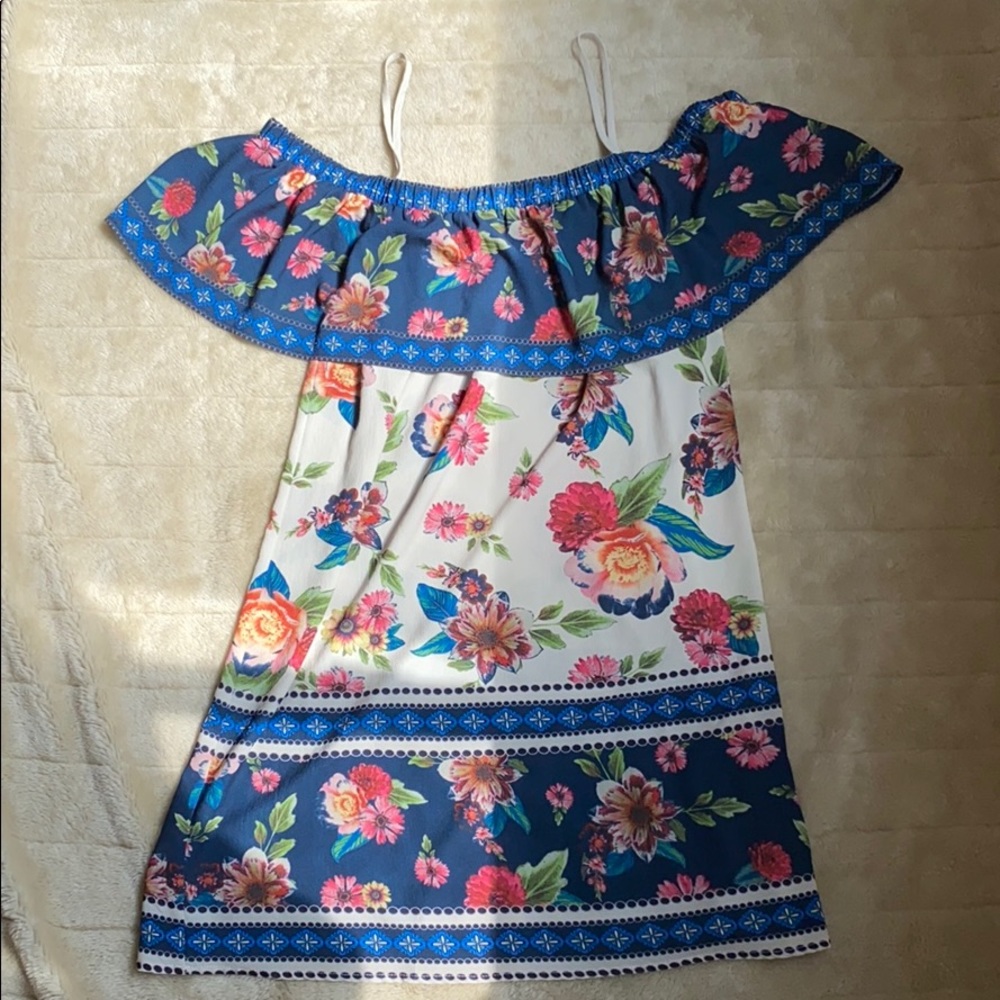 Off the shoulder floral dress